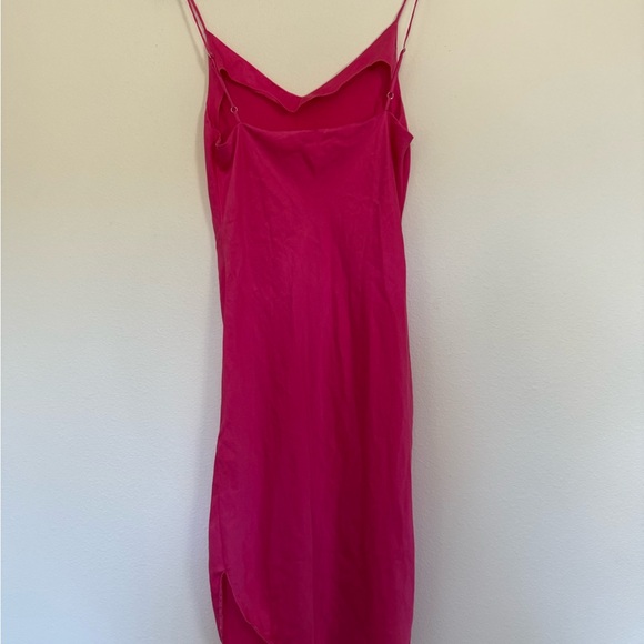 KES silk Pink Slip Dress - Picture 5 of 7